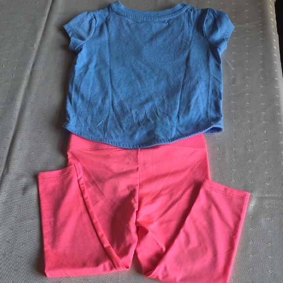 Puma Kids Colorful Logo Blue and Pink Activewear Set - Picture 6 of 9